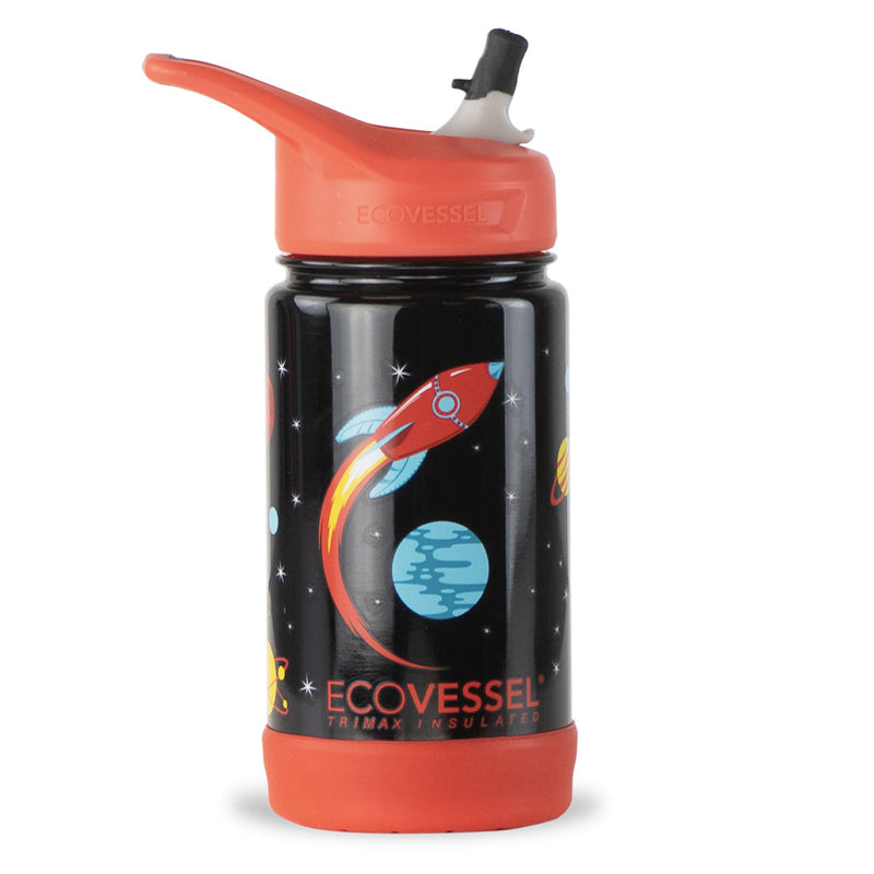 The FROST - TriMax Insulated Kids Water Bottle w- Straw - 355ml (EcoVessel)