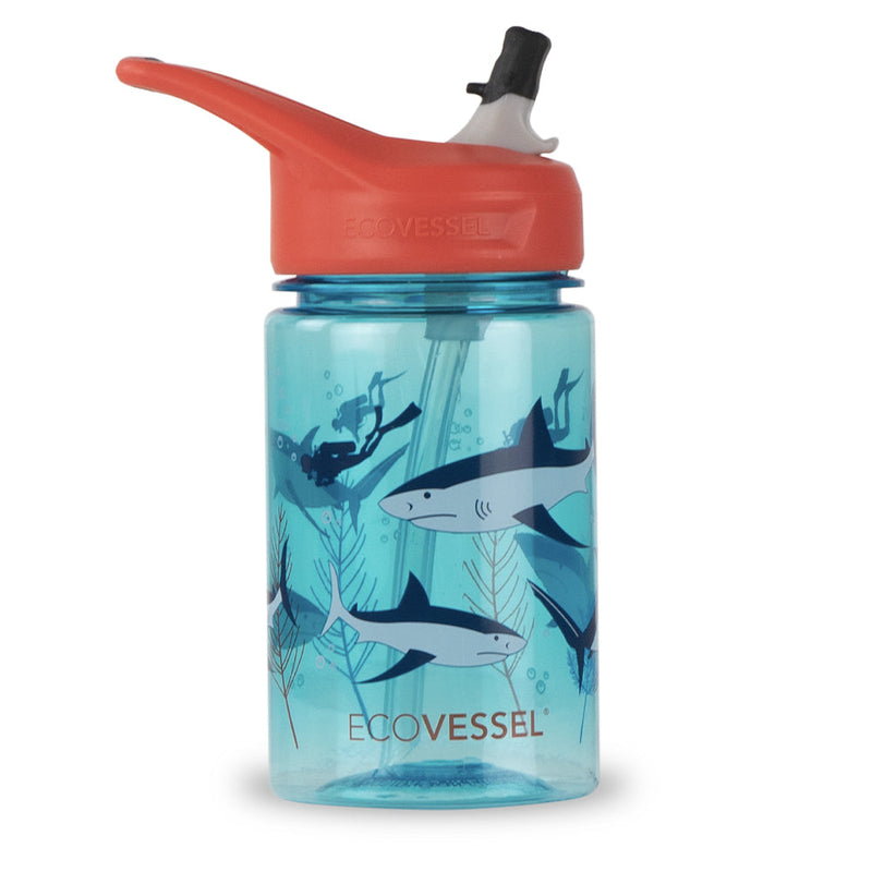 The SPLASH - BPA Free Kids Water Bottle w- Straw - 355ml (EcoVessel)