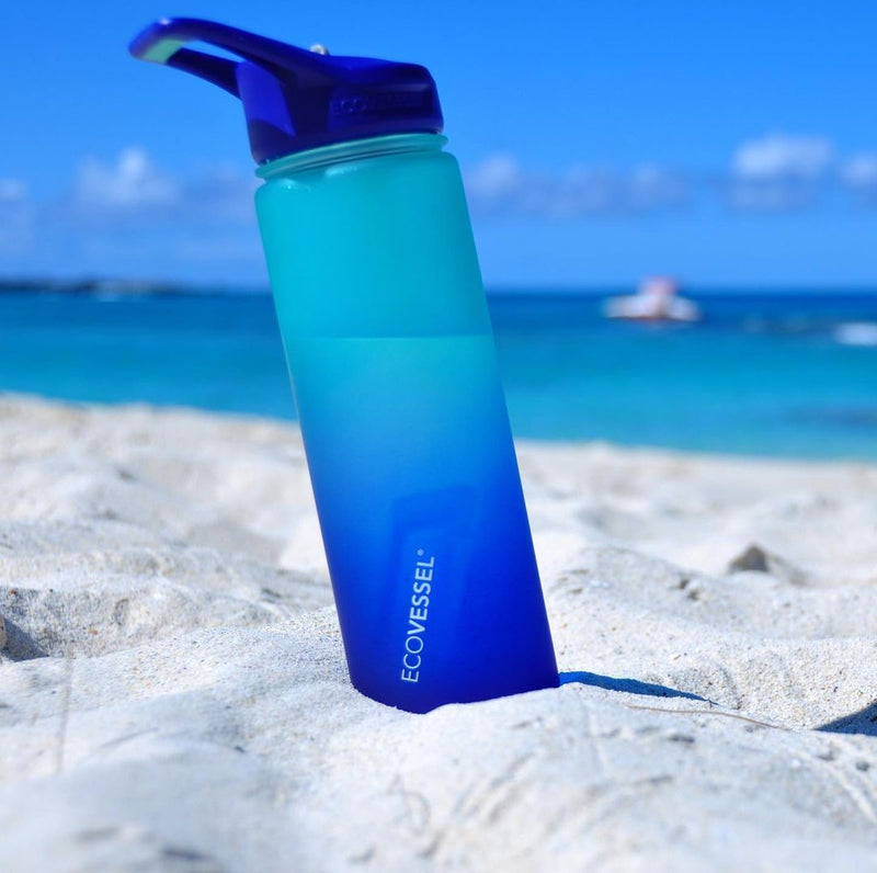 The TRITAN - BPA Free Sports Water Bottle w- Straw - 700ml (EcoVessel)