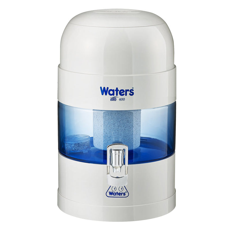 Waters Co BIO 400 MAX 7L Bench Top Water Filter with 99.99% fluoride removal - White/Grey