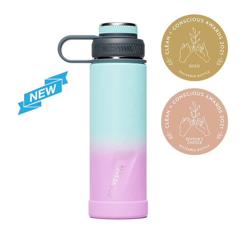 The BOULDER - TriMax Insulated Water Bottle w- Strainer - 600ml (EcoVessel)