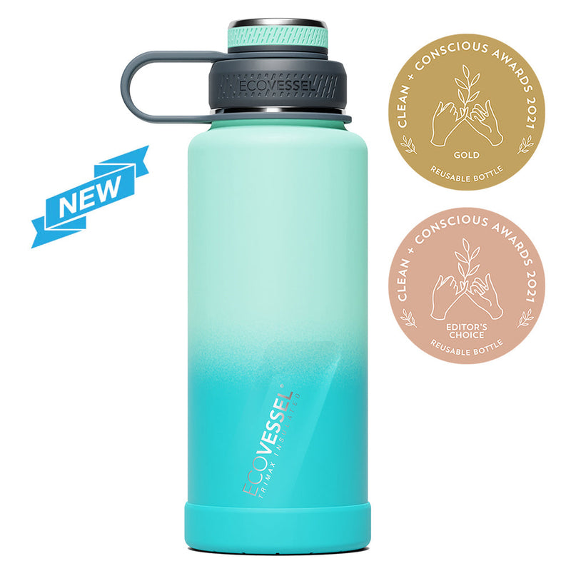 The BOULDER - TriMax Insulated Water Bottle w- Strainer - 946ml (EcoVessel)