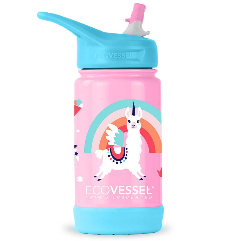 The FROST - TriMax Insulated Kids Water Bottle w- Straw - 355ml (EcoVessel)