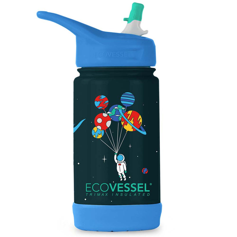 The FROST - TriMax Insulated Kids Water Bottle w- Straw - 355ml (EcoVessel)