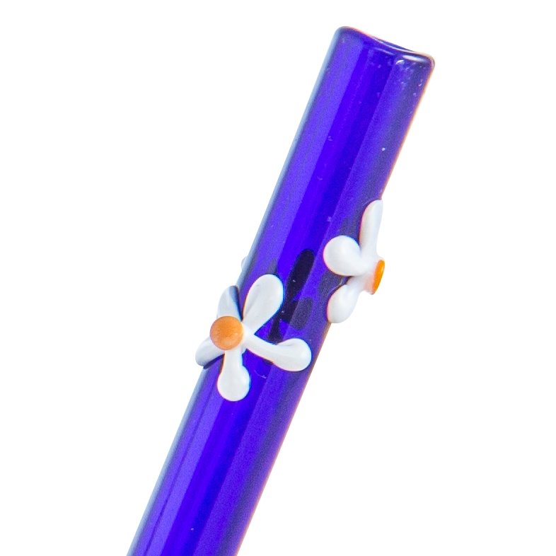 Raw Blend Designer Straws Straight - Flowers