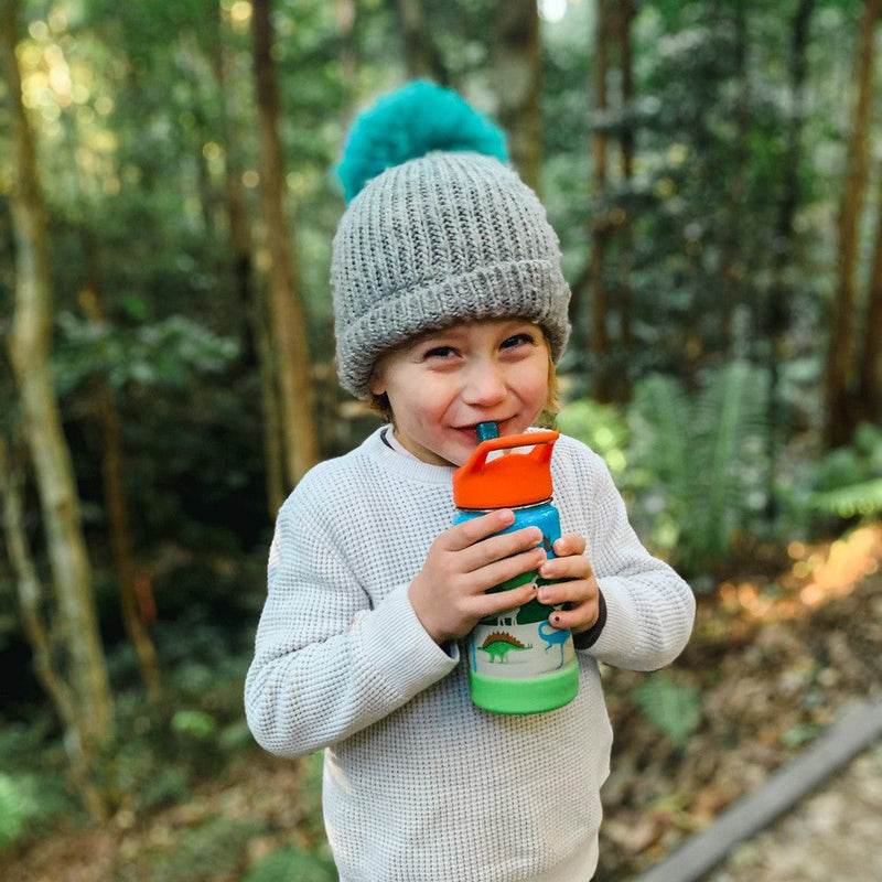The FROST - TriMax Insulated Kids Water Bottle w- Straw - 355ml (EcoVessel)