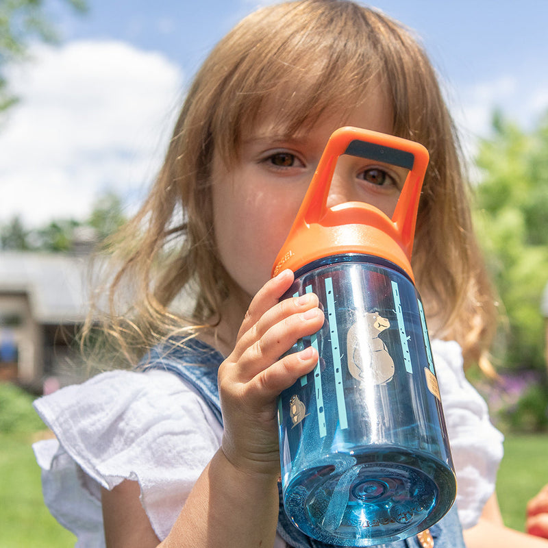 The SPLASH - BPA Free Kids Water Bottle w- Straw - 355ml (EcoVessel)