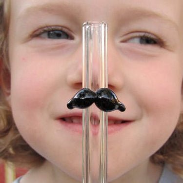 Raw Blend Designer Straws Straight - Moustache