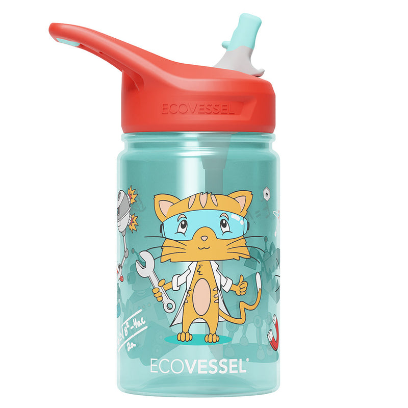 The SPLASH - BPA Free Kids Water Bottle w- Straw - 355ml (EcoVessel)