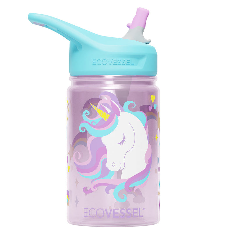 The SPLASH - BPA Free Kids Water Bottle w- Straw - 355ml (EcoVessel)