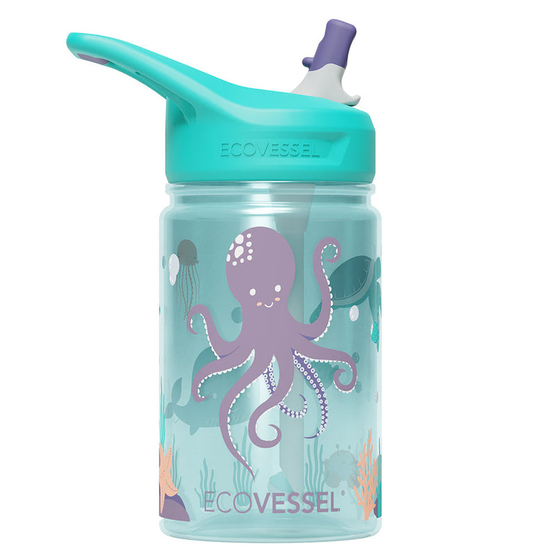 The SPLASH - BPA Free Kids Water Bottle w- Straw - 355ml (EcoVessel)