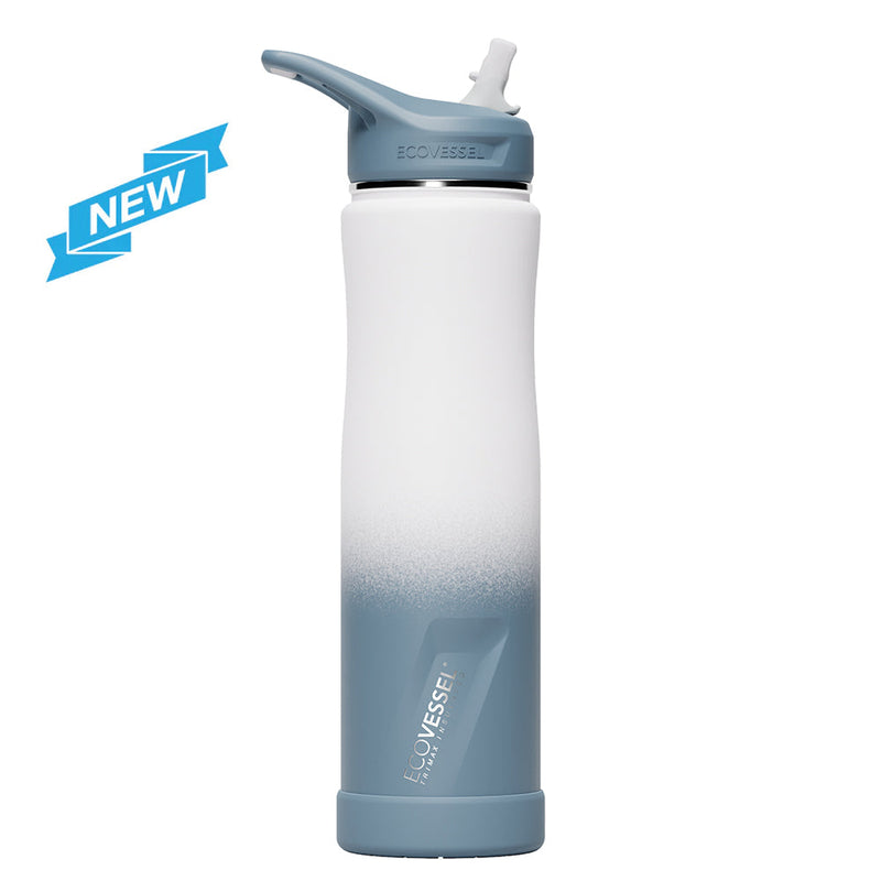 The SUMMIT - TriMax Insulated Water Bottle w- Straw - 700ml (EcoVessel)