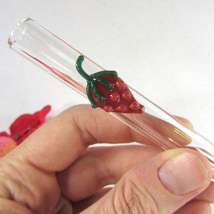 Raw Blend Designer Straws Straight - Strawberry