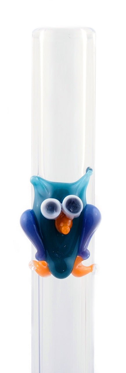 Raw Blend Designer Straws Straight - Owl on Clear