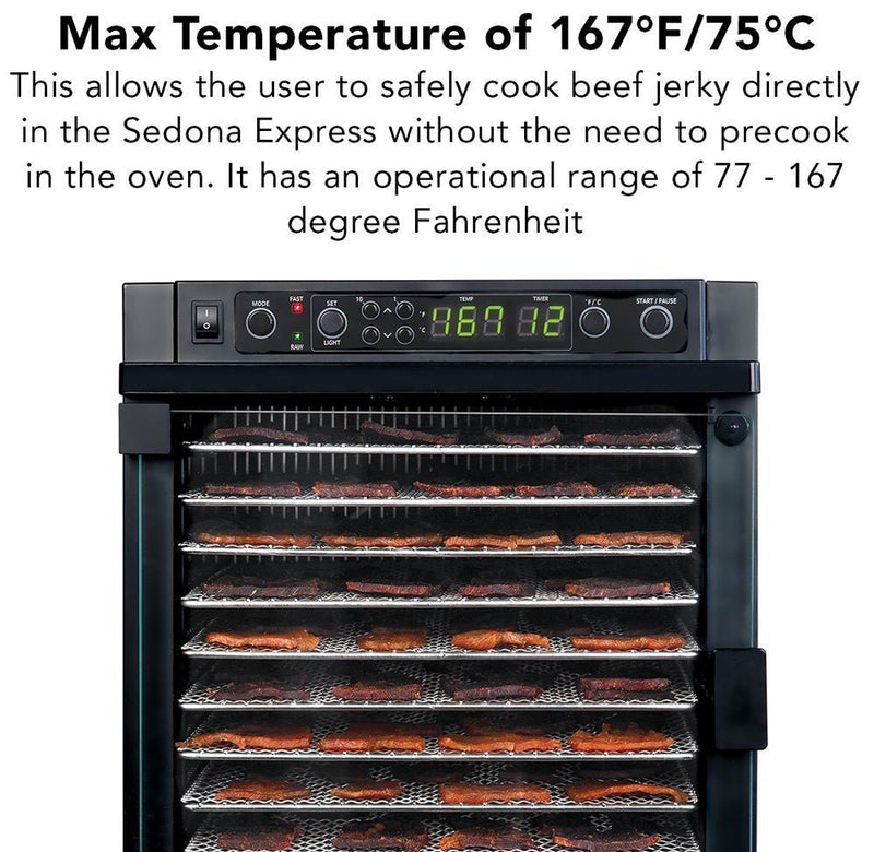 Sedona Express Food Dehydrator with 11 Stainless Steel Trays