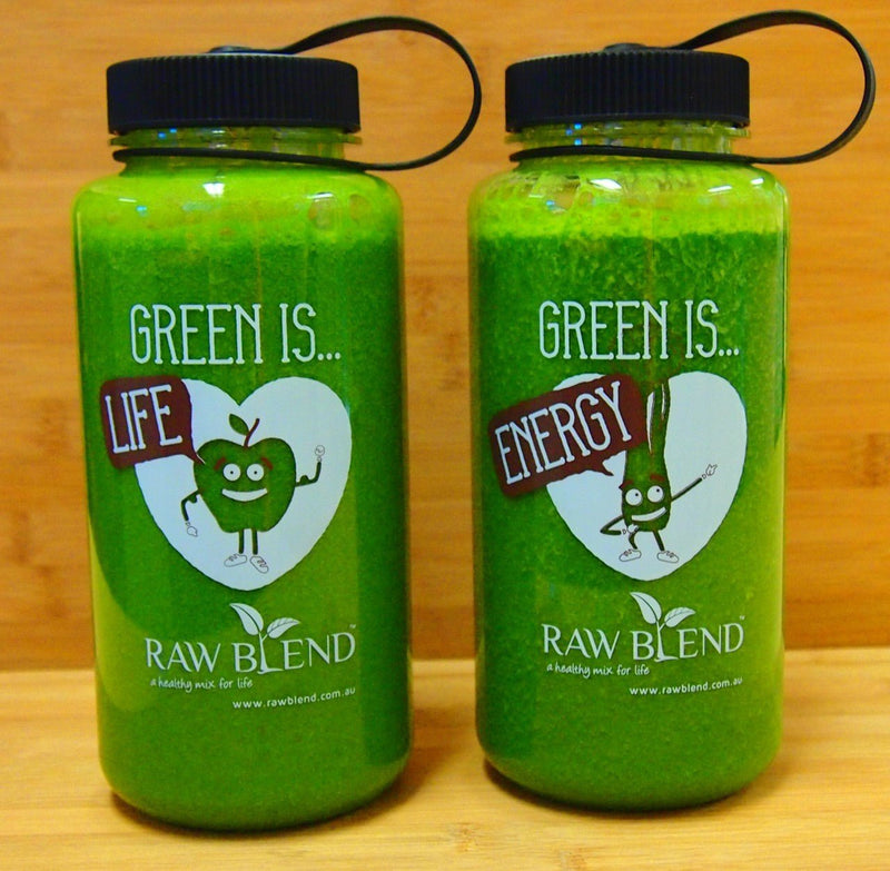 Raw Blend Green Smoothie Bottle (1 Litre, BPA free)