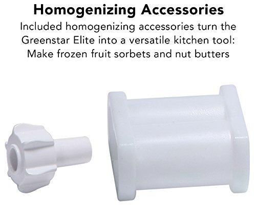 Greenstar Elite Twin Gear Cold Press Juicer (White) - Ex-Display - 1 Year Warranty