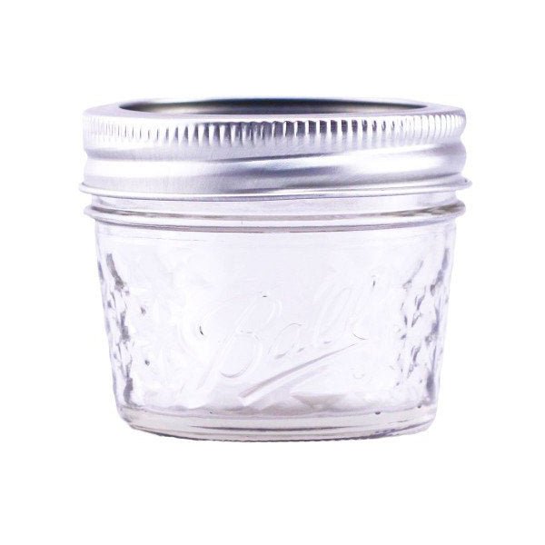 Regular Mouth Ball Mason Quilted Jar with Enclosed Lid - 120ml