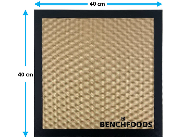 BenchFoods 40 x 40 cm Premium Silicone Non-Stick Solid Mats 16 Pack