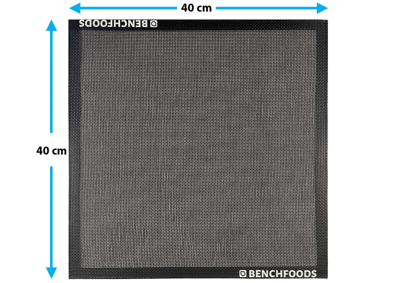 BenchFoods 40 x 40cm Premium Silicone Non-Stick Mesh Mats 16 Pack