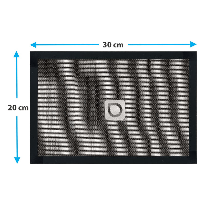 BenchFoods 20 x 30cm Premium Silicone Non-Stick Mesh Mats 10 Pack