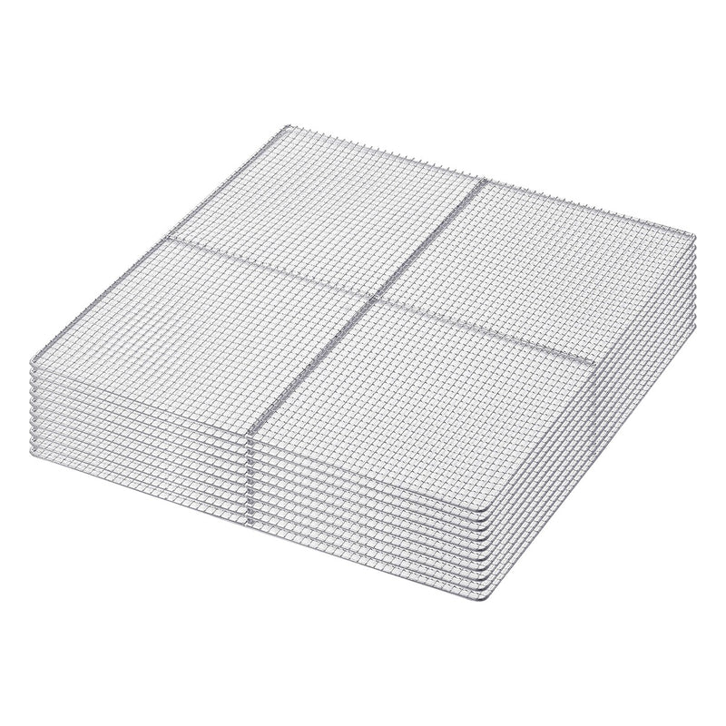 BenchFoods 40 x 40cm Stainless Steel Mesh Trays 16 Pack