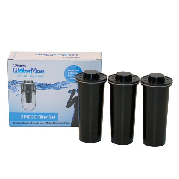 3 Pack Replacement Filters For Waterman 600ml & MyWaterJug 1.5L