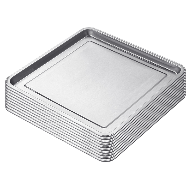 BenchFoods 40 x 40cm Stainless Steel Pan Trays 16 Pack