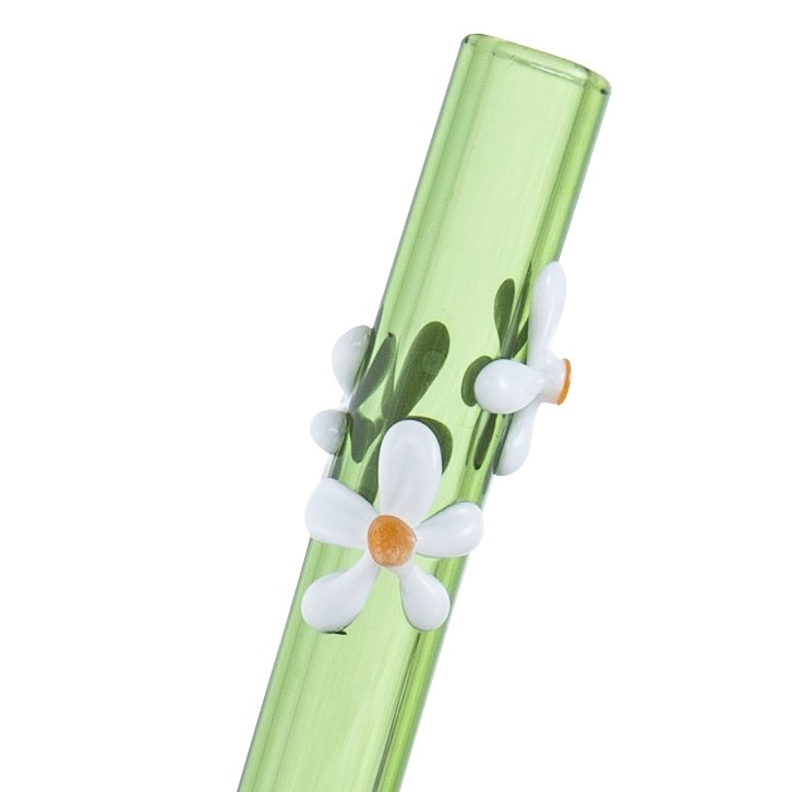 Raw Blend Designer Straws Straight - Flowers
