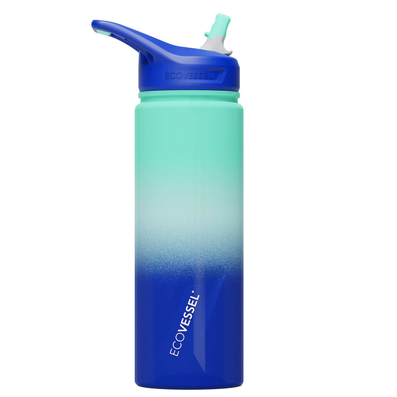 The TRITAN - BPA Free Sports Water Bottle w- Straw - 700ml (EcoVessel)