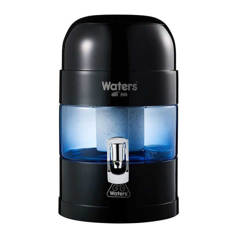 Waters Co BIO 500 5.25L Bench Top Water Filter with 99.99% fluoride removal - Black