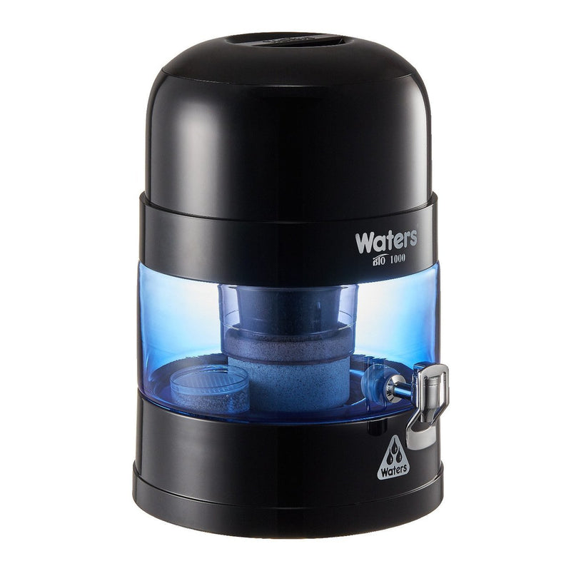 Waters Co BIO 1000 10L Bench Top Water Filter with 99.99% fluoride removal - Black